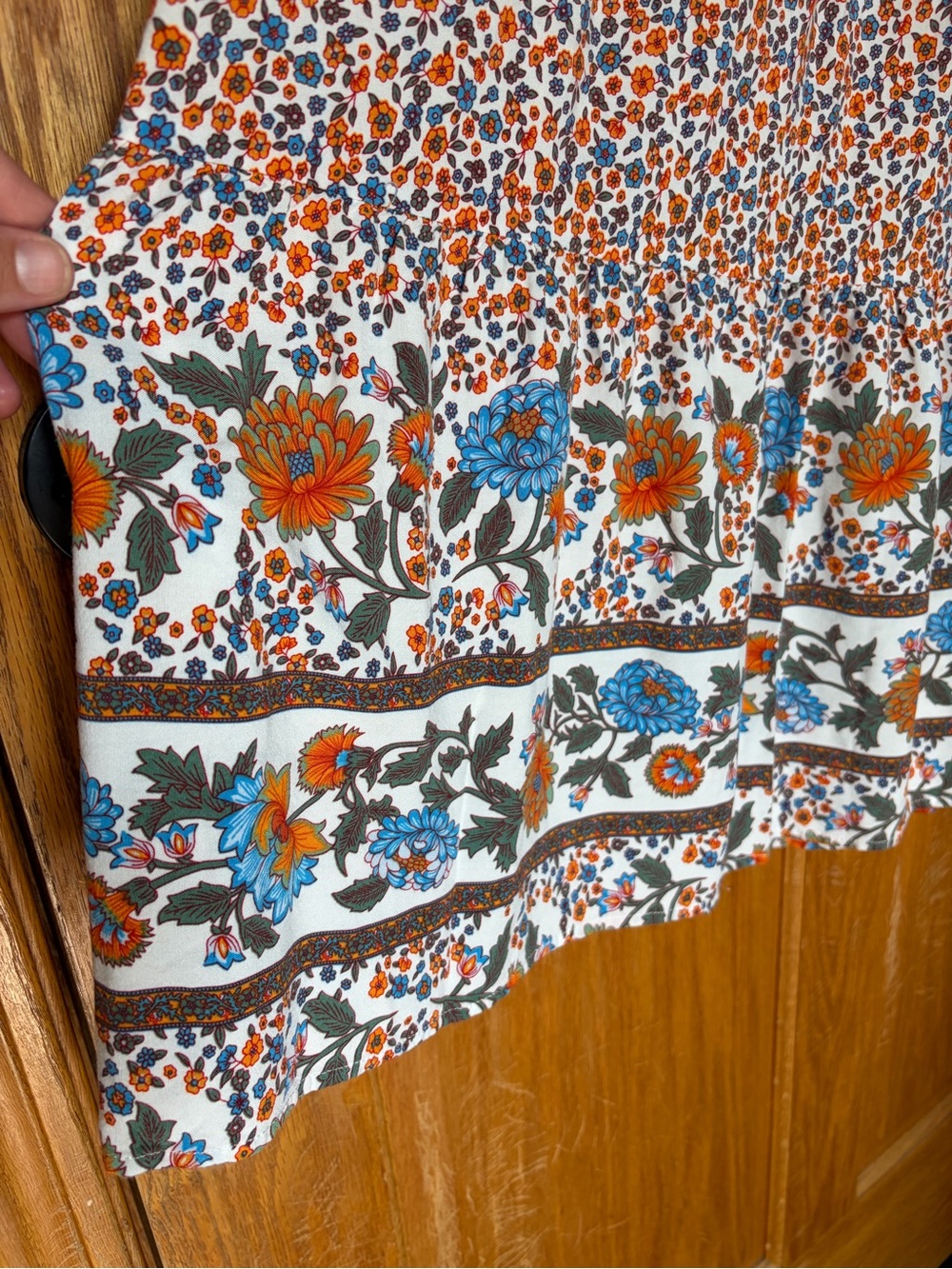 Boho Floral Maxi Cottagecore Skirt - Picture 4 of 5